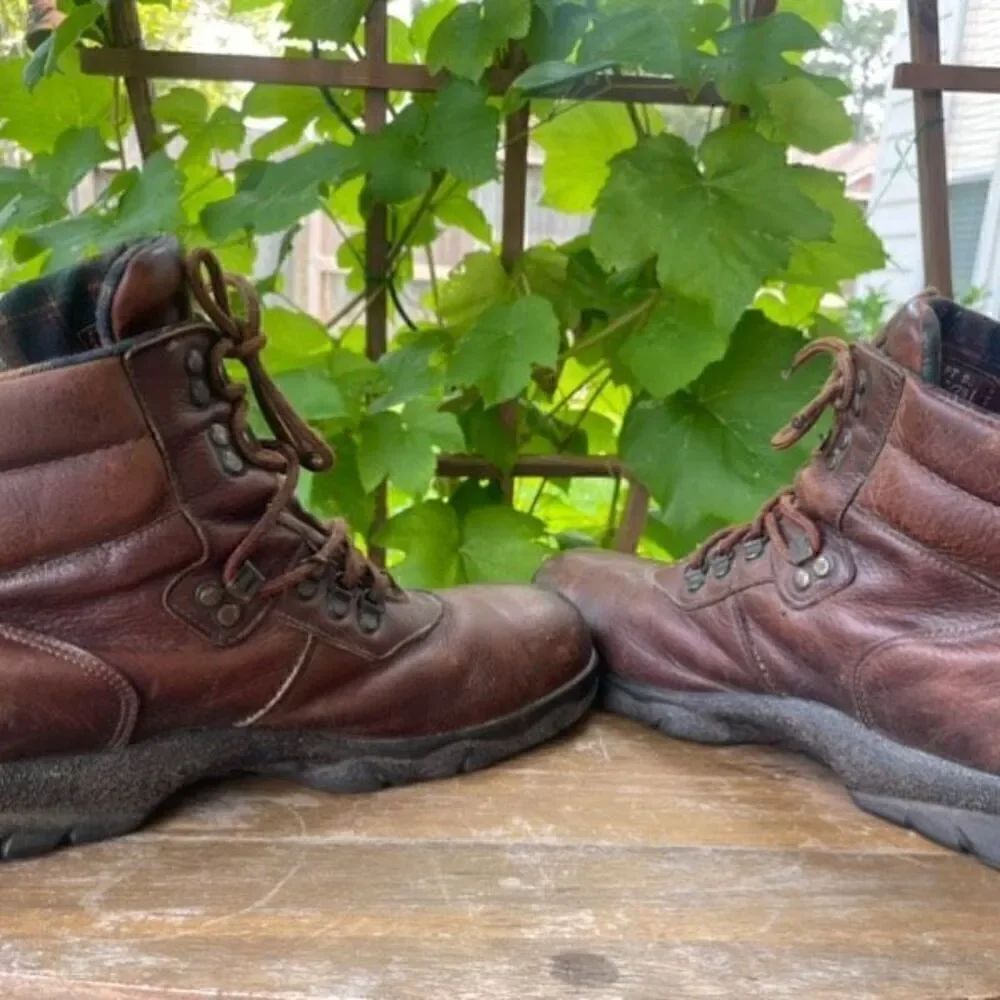 Red Wing Leather Steel Toe Work Boots Mens Sz 13 D Lace Up Oilfield Construction
